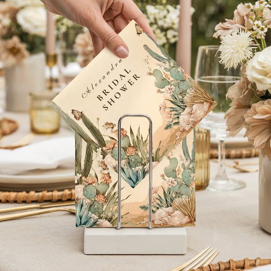 Boho Desert Cactus Bruiloftsfeest Servet