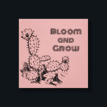 Boho Desert Cactus Wall Art Pink Canvas Afdruk<br><div class="desc">Bring warmth and inspiration into your space with this boho desert-inspired wall art. Featuring a minimalist cactus and rose illustration paired with the uplifting “Bloom and Grow” quote, this design blends soft pink tones with bold black line work for a modern, stylish look. Perfect for creating a calm, aesthetic atmosphere,...</div>