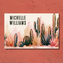 Boho Desert Cactus Watercolor Ontwerp