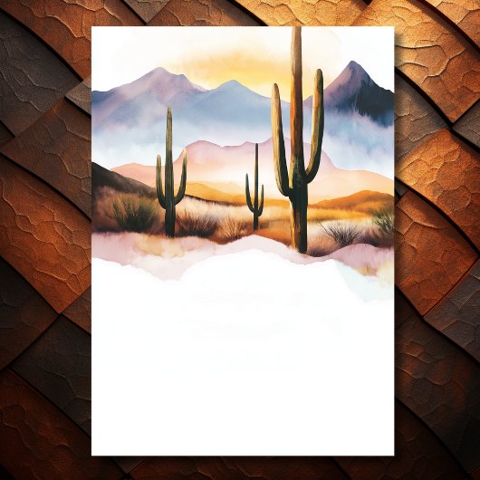 Boho Desert Cactus Westerne bruiloft RSVP Kaartje
