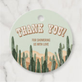Boho Desert Cactus Zuidwestelijke Bedankt Bedankjes Labels (Voorkant)