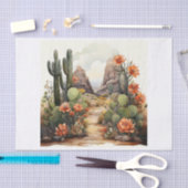 Boho Desert Cactussen & Sappige Kunst voor Decoupa Tissuepapier (Craft)