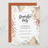 Boho Desert Chic Graduation Party Kaart (Voorkant / Achterkant)