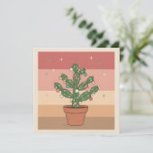 Boho Desert Christmas Greeting Card Feestdagenkaart (Staand voorkant)