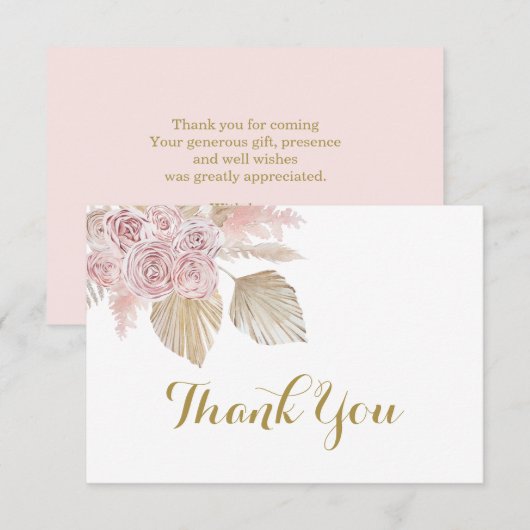 Boho Desert dank u Opmerking Kaarten Notitiekaartje (Voorkant / Achterkant)