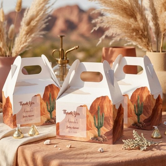 Boho Desert Darling Southwest Baby Shower Bedankdoosjes