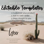 Boho | Desert | esthetisch Vierkante Visitekaartje