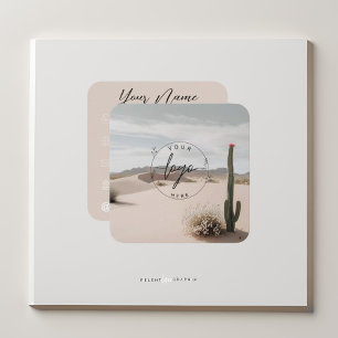 Boho Desert esthetisch Vierkante Visitekaartje