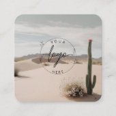 Boho | Desert | esthetisch Vierkante Visitekaartje (Voorkant)