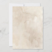 Boho Desert Floral Geometrische bruiloft Kaart (Achterkant)