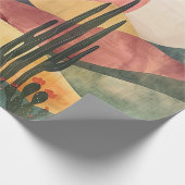 Boho Desert Landscape - Zuidwestelijke Natuur Cadeaupapier (Hoek)