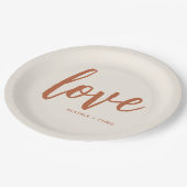 Boho Desert Love Wedding Engagement Party Papieren Bordje (Gekanteld)