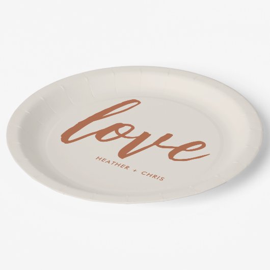 Boho Desert Love Wedding Engagement Party Papieren Bordje (Gekanteld)