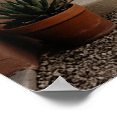 Boho Desert Pink Arches Sunset, Spiral Staircase W Poster (Hoek)