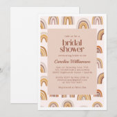 Boho Desert Rainbow in Neutrals Vrijgezellenfeest Kaart (Voorkant / Achterkant)