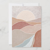 Boho Desert Red Vrijgezellenfeest Kaart (Achterkant)