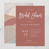 Boho Desert Red Vrijgezellenfeest Kaart (Voorkant / Achterkant)