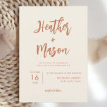 Boho Desert Rust Wedding Invitations Kaart<br><div class="desc">Boho Desert Rust Wedding Uitnodigingen voor je speciale dag!</div>