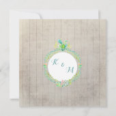 BOHO Desert South West Wood Bloemen Koe Schedel Pi Kaart (Achterkant)