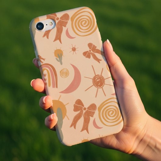 Boho Desert Sun Pattern Phone Case iPhone 16 Hoesje