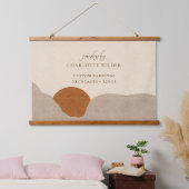 Boho Desert Sun Sieraden Designer Hout Topped Hangend Wandkleed (Slaapkamer)