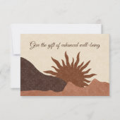 Boho Desert Sun Wellness Zakelijk Cadeaubon (Voorkant)