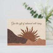 Boho Desert Sun Wellness Zakelijk Cadeaubon (Staand voorkant)