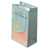 Boho Desert Sunrise Mountains Abstract Klein Cadeauzakje (Achterkant Gekanteld)