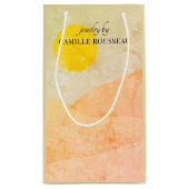 Boho Desert Sunrise Mountains Abstract Small Gift Klein Cadeauzakje (Achterkant)