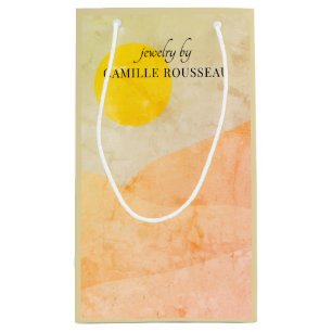 Boho Desert Sunrise Mountains Abstract Small Gift Klein Cadeauzakje