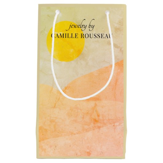 Boho Desert Sunrise Mountains Abstract Small Gift Klein Cadeauzakje (Voorkant)