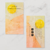 Boho Desert Sunrise Mountains Handcrafted Jewelry Visitekaartje (Voorkant / Achterkant)