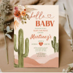 Boho Desert Texas baby shower zuidwestelijke cactu Kaart<br><div class="desc">Bewerkbare Boho Desert baby shower uitnodiging zuidwestelijke cactus woestijn genderneutraal,  warm aardse toon Meisje Texas baby shower</div>