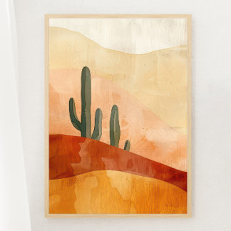 Boho Desert Tranquil Print 1 van 3 Poster