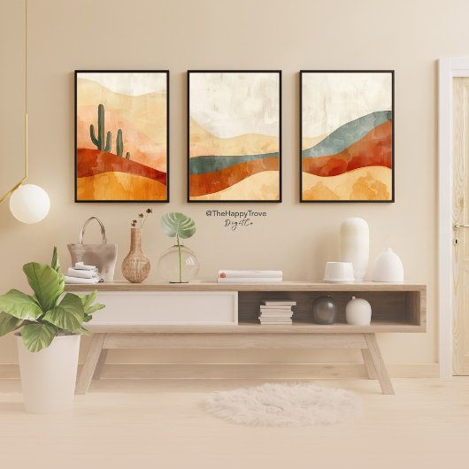 Boho Desert Tranquil Print 3 van 3 Poster