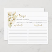 Boho Desert Vrijgezellenfeest Recipe Kaart (Voorkant / Achterkant)