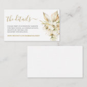 Boho Desert Website Info Enclosure Card Informatiekaartje (Voorkant / Achterkant)