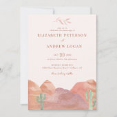 Boho Desert Wedding Kaart (Voorkant)