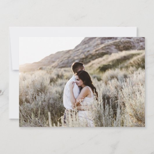Boho Desert Wedding Photo Save the Date (Achterkant)