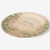 Boho Desert Wildflower Birthday Papieren Bordje (Gekanteld)