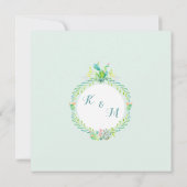 BOHO Desert Zuid-Westerne Bloemen Koe Schedelpijle Kaart (Achterkant)