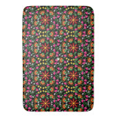 Boho Design Bold Kleur Bloemen Badmat (Voorkant Verticaal)