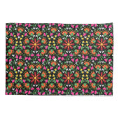 Boho Design Bold Kleur Bloemen Kussensloop (Achterkant)