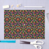 Boho Design Bold Kleur Bloemen Tissuepapier (Craft)