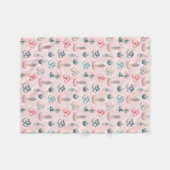 Boho Design- Frau mit Dreadlocks- Meditation- OM Fleece Deken (Voorkant (Horizontaal))