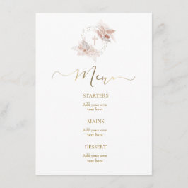 boho design Menu