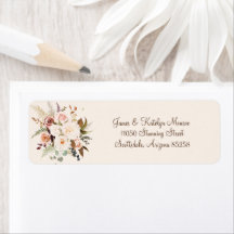 Boho Design Rozen Flowers Wedding Return Adres