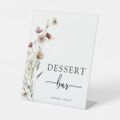Boho Dessert Bar Reclamebord Met Voetstuk (Voorkant)