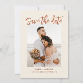 Boho dessert foto save the date kaarten (Voorkant)