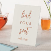 Boho Dessert vindt je bruiloft-zitplaats Reclamebord Met Voetstuk (Insitu)